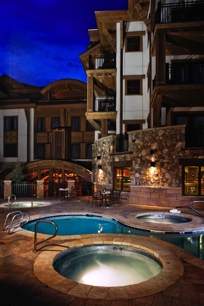 THREE CUSTOM CIRCULAR STAINLESS STEEL SPAS 