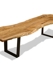 Live Edge Dining table with blackcomb base