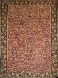 Nasiri#IR528(7-2x12)Antique Kilim Azerbijani