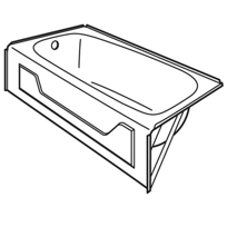 Mackenzie 4-1/2' Recess Bathtub