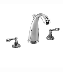 High Spout Widespread Lavatory Set - Lever Handles