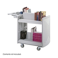 2-Shelf Molded Book Cart