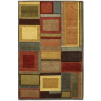 Pokhara Iridescent Blocks Multi Color Rectangular: 8 Ft. x 11 Ft. Rug