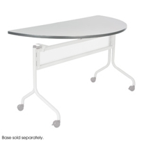 Impromptu Mobile Training Table Half Round Top 48x24