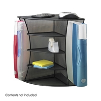 Onyx Mesh Desk Corner Organizer
