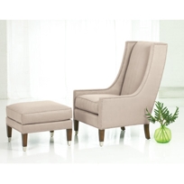 Navarre Plain Chair and Ottoman B203P; B203-O