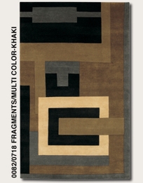 0082/0718 Fragments/Multi Color - Khaki