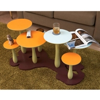 mushroom forest coffee table