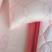 pink globe | crib bedding