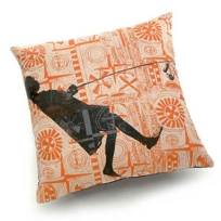 girl walking pillow