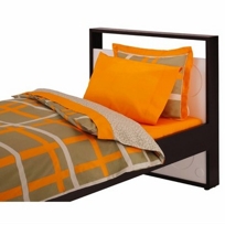 shadowbox  cantaloupe | twin bedding