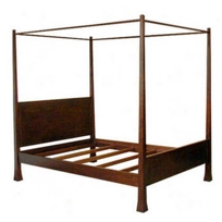 Shinto platform canopy bed, Queen (SKU:249-102563)