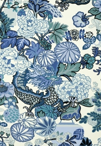 Chiang Mai Dragon China Blue